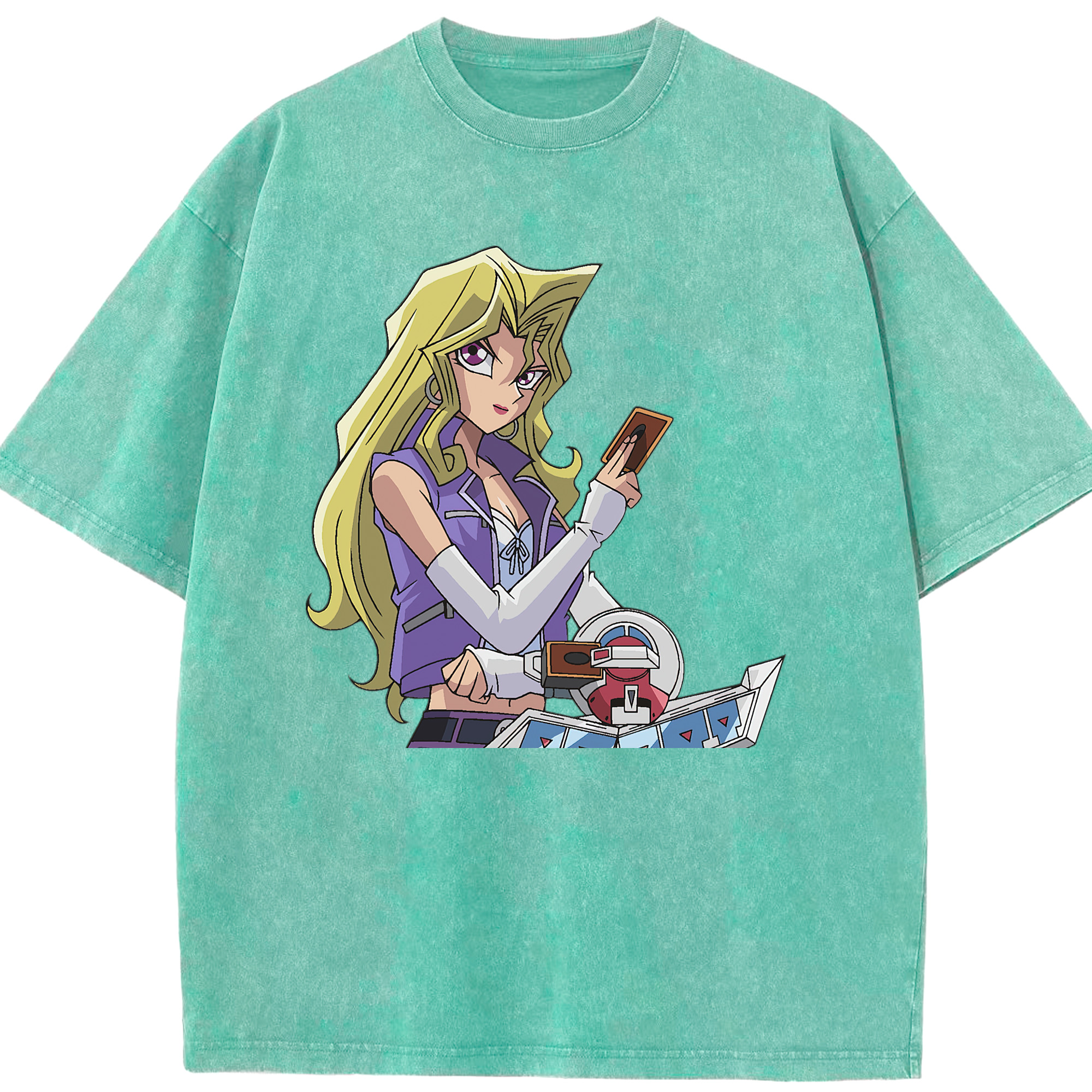 （画像用） 遊☆戯☆王 Yu-Gi-Oh! 綿100% ヴィンテージ風 半袖Tシャツ（フロントプリント）